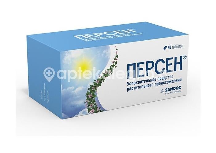 Изображение Персен 60шт. таблетки покрытые оболочкой Персен 60шт. таблетки покрытые оболочкой Лек Д.Д. (LEK D.D. )