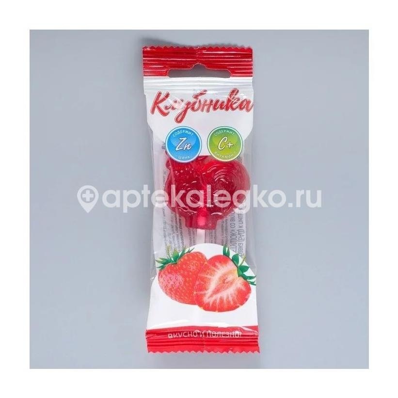 Гуслица леденец петушок клубника + витамин с 17г. Гуслица леденец петушок клубника + витамин с 17г. - 1