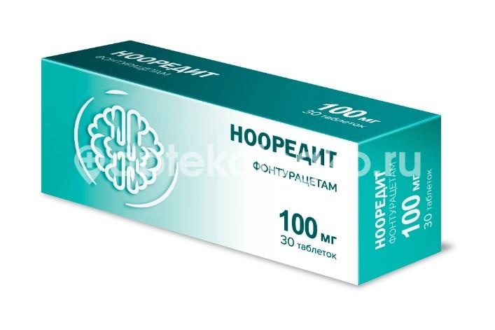 Изображение Нооредит 100мг. 30шт. таблетки НООРЕДИТ 100МГ. 30шт. таблетки ФАРМАСИНТЕЗ