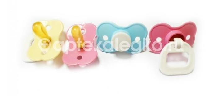 Соска - пустышка бантик с кольцом №1 /арт.2111/ Соска - пустышка бантик с кольцом №1 /арт.2111/ - 1