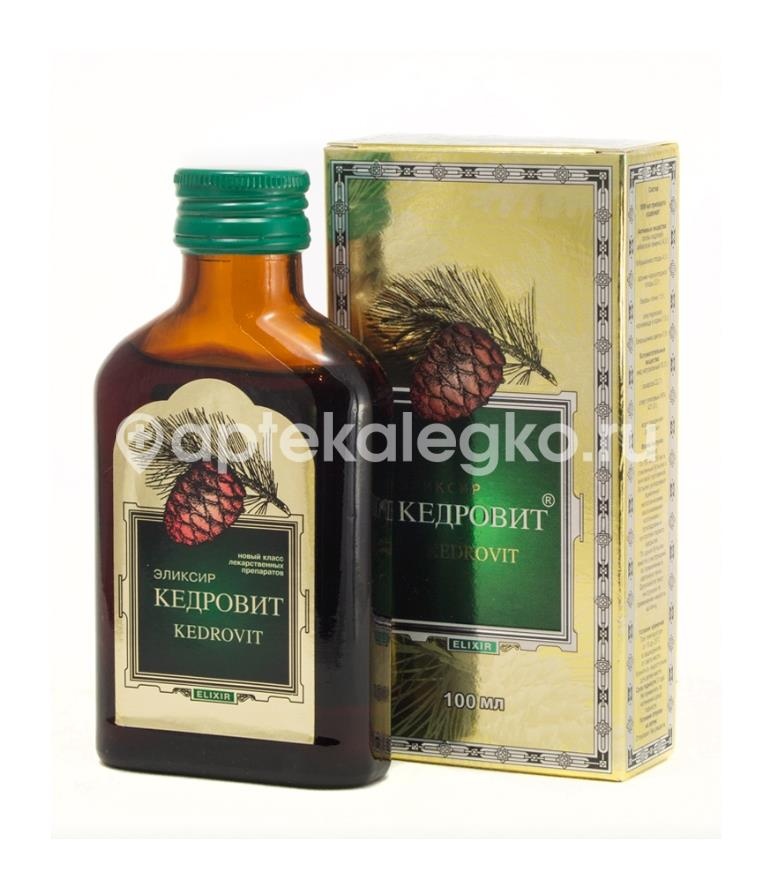 Кедровит эликсир 100мл флакон Кедровит эликсир 100мл флакон - 2