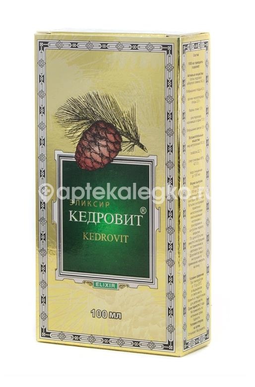 Изображение Кедровит эликсир 100мл флакон Кедровит эликсир 100мл флакон МЕЛИГЕН
