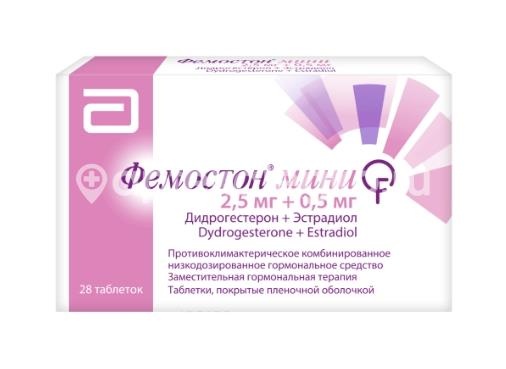 Фемостон мини 2,5мг. + 0,5мг. 28шт. таблетки покрытые пленочной оболочкой Фемостон мини 2,5мг. + 0,5мг. 28шт. таблетки покрытые пленочной оболочкой - 2