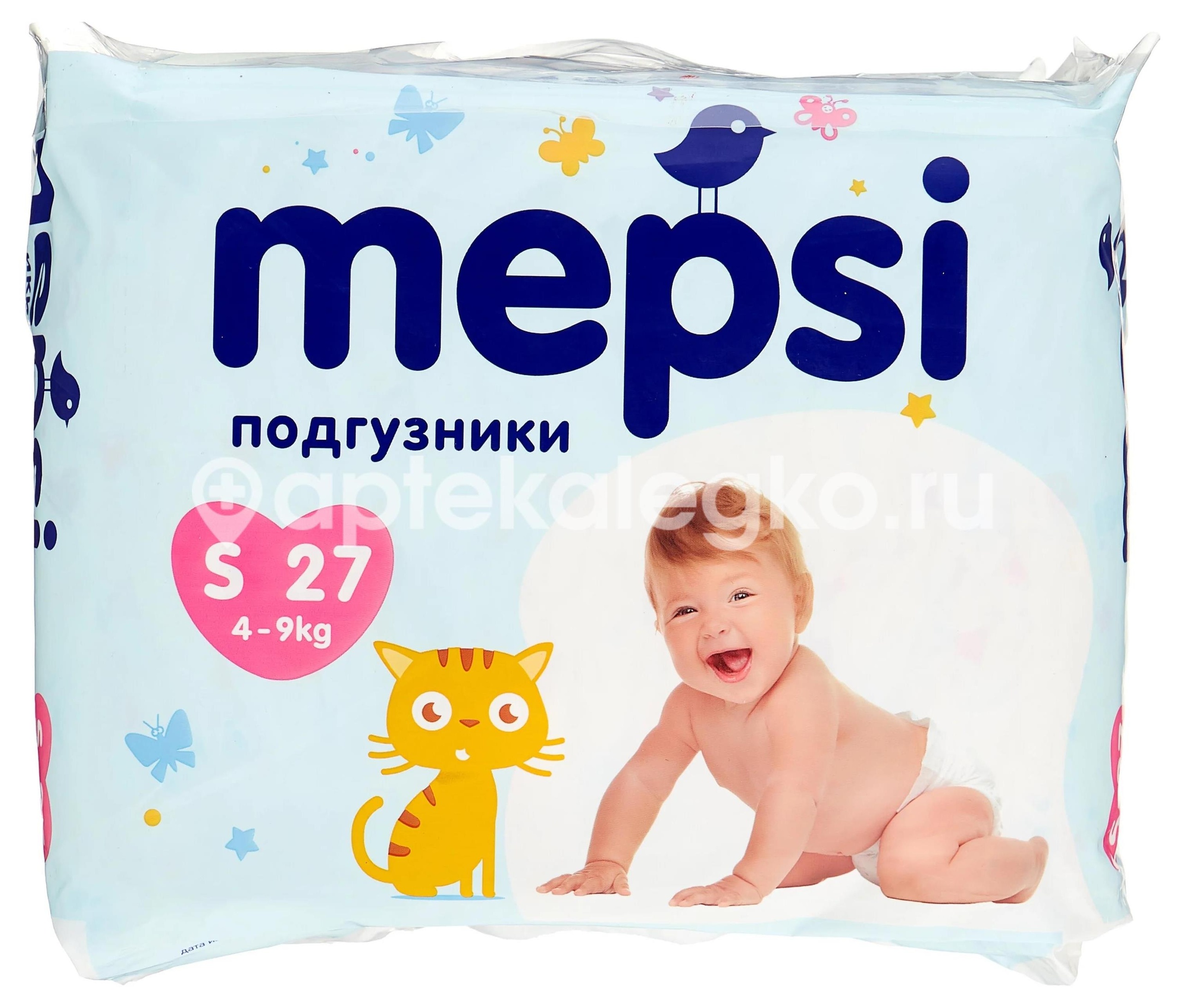 Изображение Мепси подгузники детские s (4 - 9) №72 МЕПСИ ПОДГУЗНИКИ ДЕТСКИЕ S (4 - 9) №72