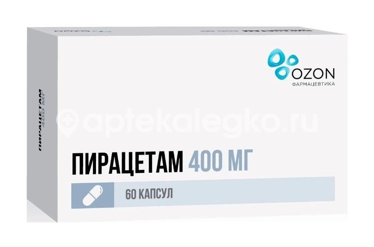 Пирацетам 400мг. 60шт. капсулы Пирацетам 400мг. 60шт. капсулы - 1