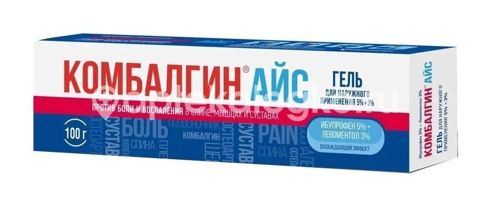 Комбалгин айс 5%+3% 100г гель для наружного применения Комбалгин айс 5%+3% 100г гель для наружного применения - 2