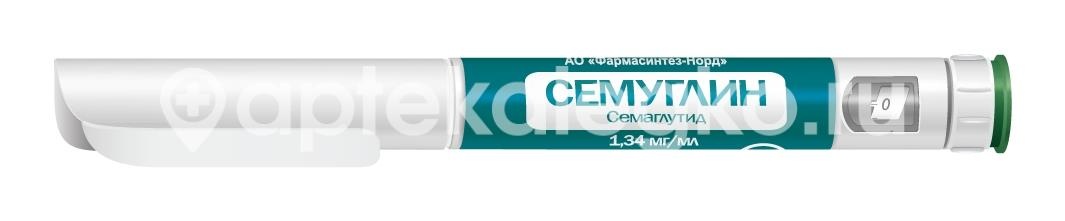 Семуглин 1мг/доза раствор для подкожного введения 1мг/доза 3мл, шприц-ручка 1шт + игла 4шт. Семуглин 1мг/доза раствор для подкожного введения 1мг/доза 3мл, шприц-ручка 1шт + игла 4шт. - 2