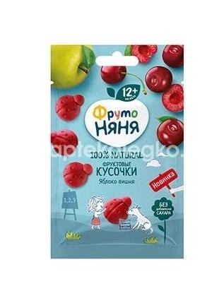 Фрутоняня фруктовые кусочки яблоко + вишня 15г. Фрутоняня фруктовые кусочки яблоко + вишня 15г. - 1