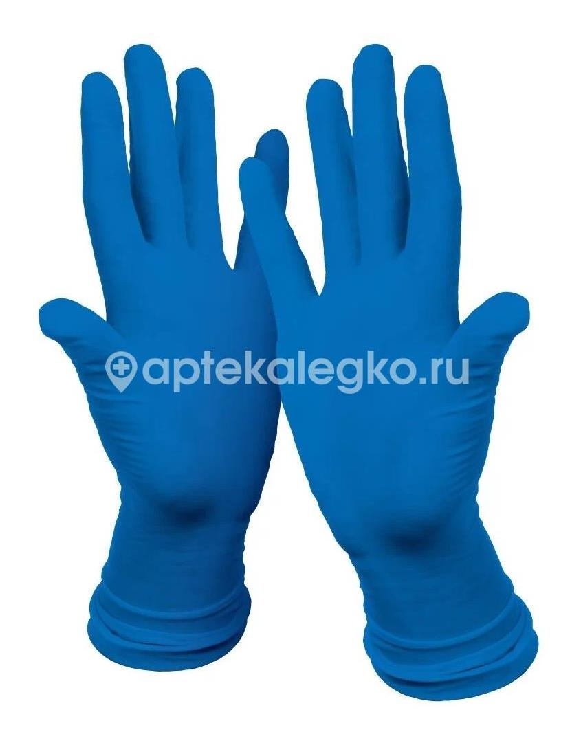 Перчатки смотр н/стерил латекс connect high risk синий неопудр текстур р.s №25 Перчатки смотр н/стерил латекс connect high risk синий неопудр текстур р.s №25 - 1