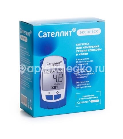 Изображение Сателлит глюкометр экспресс пкг-03 Сателлит глюкометр экспресс пкг-03 Элта ЗАО