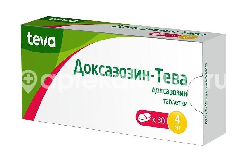 Доксазозин тева 4мг. 30шт. таблетки Доксазозин тева 4мг. 30шт. таблетки - 2
