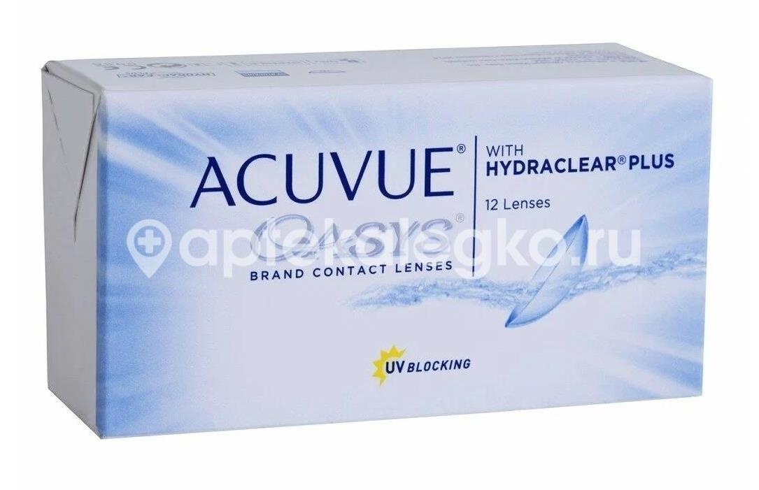 Изображение Контактные линзы acuvue oasys with hydraclear plus 8,4 -1,00 6шт. Контактные линзы Acuvue Oasys with hydraclear plus 8,4 -1,00 6шт. JOHNSON & JOHNSON (ДЖОНСОН)