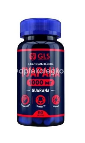 Gls гуарана 1000 мг 60шт капсулы /джи эл эс/ Gls гуарана 1000 мг 60шт капсулы /джи эл эс/ - 1