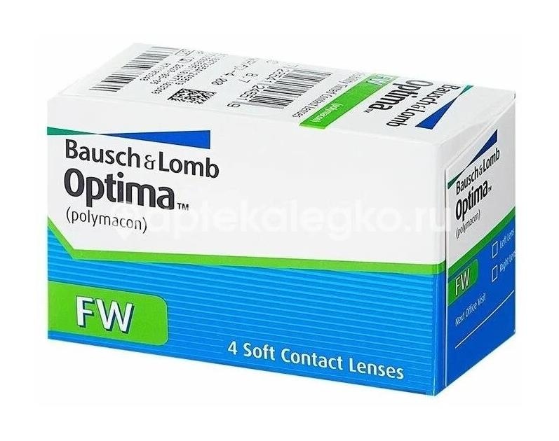 Изображение Контактные линзы optima 8,7 -6,50 4шт. Контактные линзы Optima 8,7 -6,50 4шт. BAUSCH & LOMB ( БАУШ ЭНД ЛОМБ)