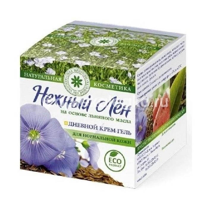 Нежный лен крем дневн. для норм.кожи 50мл. Нежный лен крем дневн. для норм.кожи 50мл. - 1