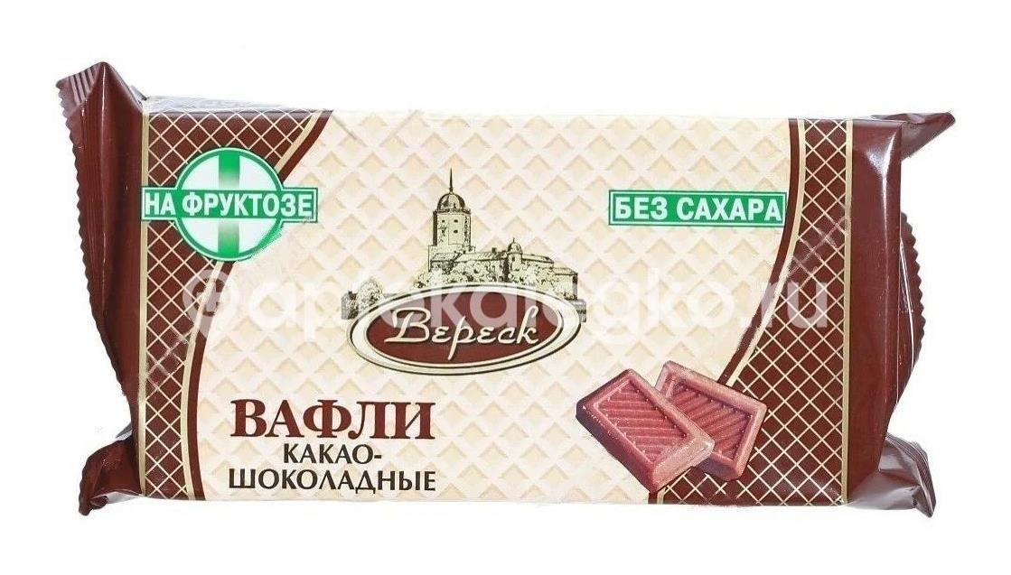 Изображение Диет вафли какао - шок. на фруктозе 95г. ДИЕТ ВАФЛИ КАКАО - ШОК. НА ФРУКТОЗЕ 95Г. Петродиет ТД ООО
