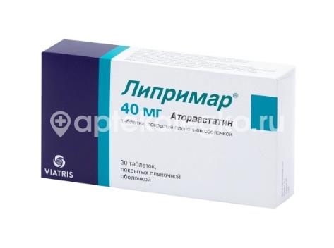 Липримар 40мг. 30шт. таблетки покрытые пленочной оболочкой Липримар 40мг. 30шт. таблетки покрытые пленочной оболочкой - 3