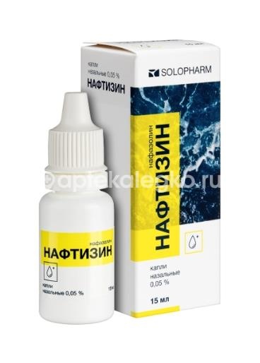 Нафтизин 0,05% 1шт. капли назальные для местного применения 15мл флакон-капельница Нафтизин 0,05% 1шт. капли назальные для местного применения 15мл флакон-капельница - 2