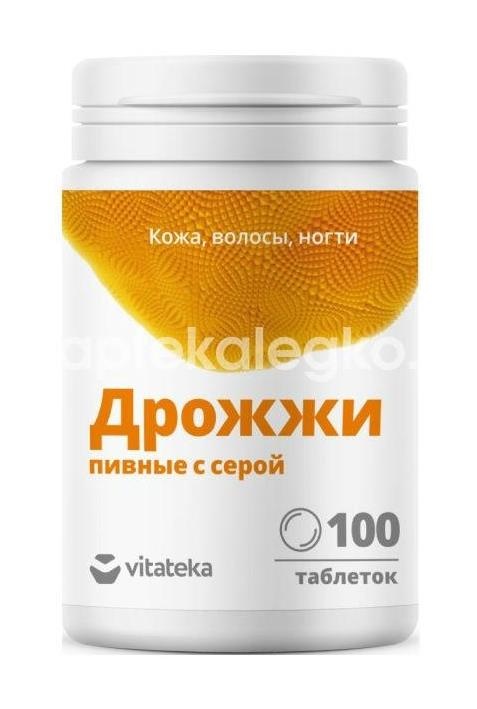 Изображение Витатека дрожжи пивные сера 100шт. таблетки ВИТАТЕКА ДРОЖЖИ ПИВНЫЕ СЕРА 100шт. таблетки БИОТЕРРА ООО