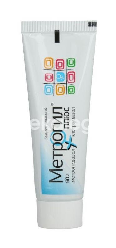 Метрогил плюс 50г. №1 гель ваг. туба + 10 апплик. Метрогил плюс 50г. №1 гель ваг. туба + 10 апплик. - 4