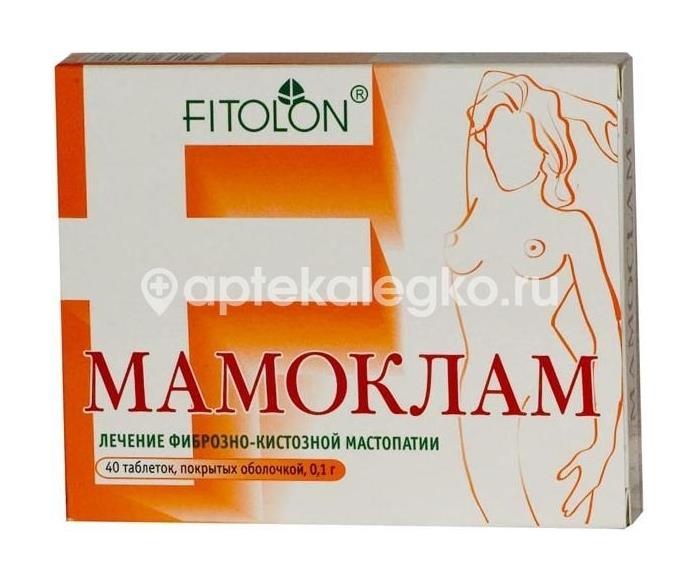 Мамоклам 100мг. №40 таб. п/п/о Мамоклам 100мг. №40 таб. п/п/о - 1