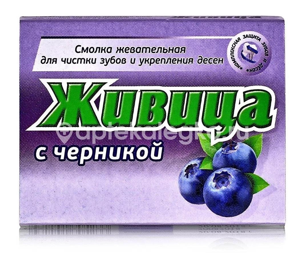 Таежная смолка живица жев.резинка черника №5 /зеленый доктор/ Таежная смолка живица жев.резинка черника №5 /зеленый доктор/ - 2