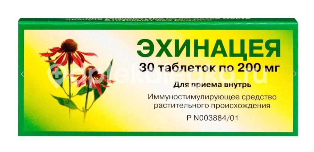 Эхинацея 200мг. 30шт. таблетки Эхинацея 200мг. 30шт. таблетки - 1