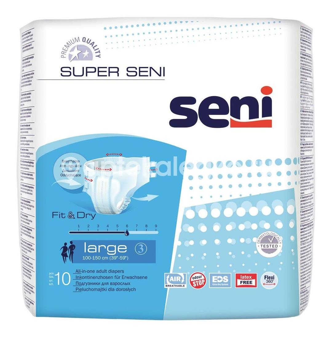 Изображение Сени подгузники супер ларч для вз. по 10шт СЕНИ ПОДГУЗНИКИ СУПЕР ЛАРЧ ДЛЯ ВЗ. ПО 10ШТ БЕЛЛА