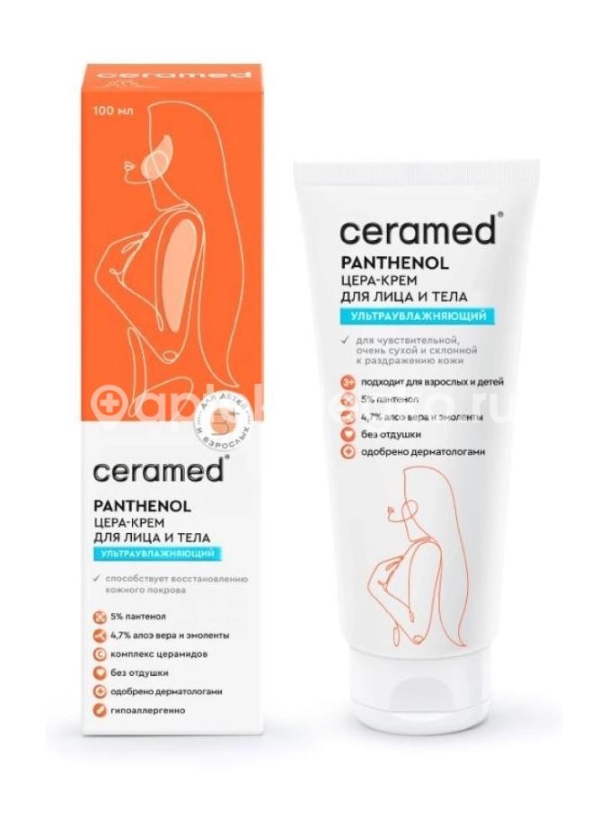 Ceramed цера-крем для лица и тела c д-пантенолом ультраувлажняющий 100 мл Ceramed цера-крем для лица и тела c д-пантенолом ультраувлажняющий 100 мл - 1