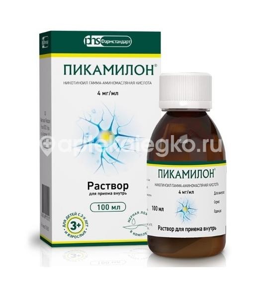 Пикамилон 4мг./мл. 1шт. раствор для внутреннего применения 100мл Пикамилон 4мг./мл. 1шт. раствор для внутреннего применения 100мл - 3