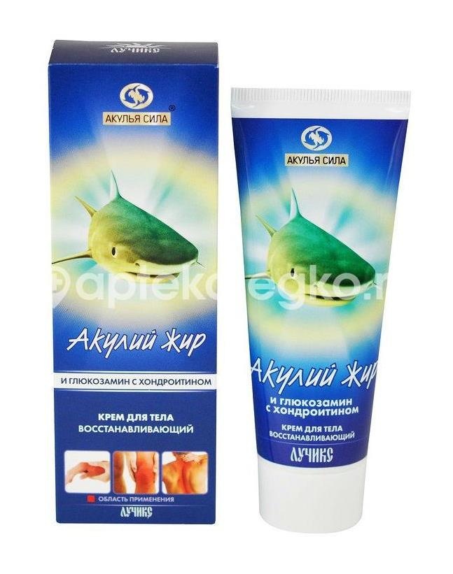 Акулий жир гель для тела глюкозамин/коллаген/хондроитин 75мл. Акулий жир гель для тела глюкозамин/коллаген/хондроитин 75мл. - 1