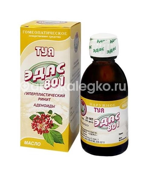 Изображение Эдас-801 туя масло 25мл. Эдас-801 туя масло 25мл. ЭДАС