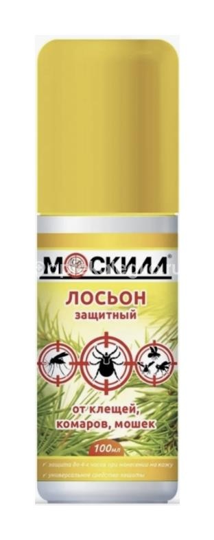 Москилл лосьон-спрей против комаров, мошек и клещей 3в1 100мл Москилл лосьон-спрей против комаров, мошек и клещей 3в1 100мл - 1