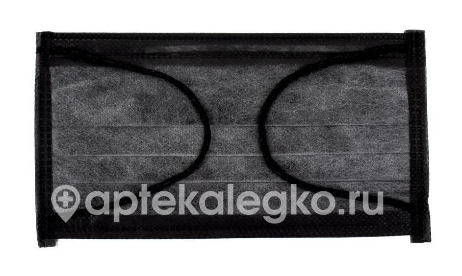 Гекса маска медицинская н/с 3 - х сл. на резинке №10 голубой Гекса маска медицинская н/с 3 - х сл. на резинке №10 голубой - 1