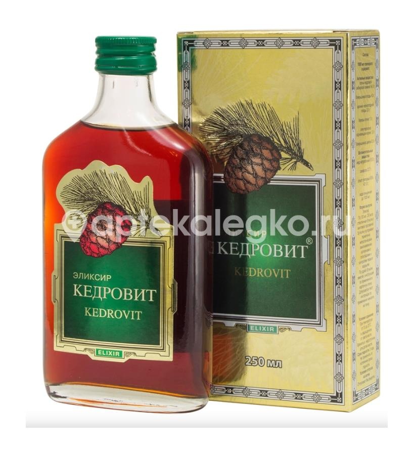 Кедровит эликсир 250мл. флакон Кедровит эликсир 250мл. флакон - 2