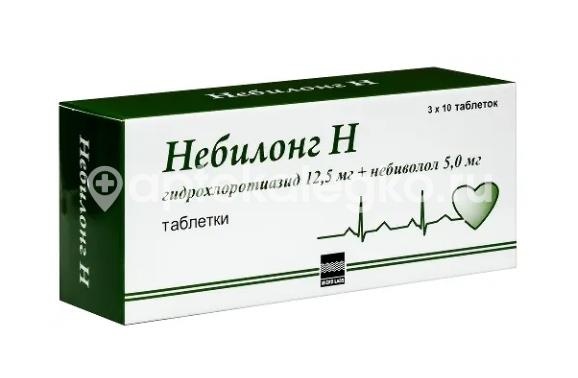 Небилонг н 12,5мг. + 5мг. 30шт. таблетки Небилонг н 12,5мг. + 5мг. 30шт. таблетки - 2