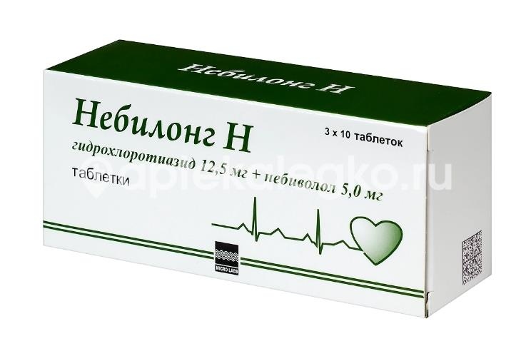 Небилонг н 12,5мг. + 5мг. 30шт. таблетки Небилонг н 12,5мг. + 5мг. 30шт. таблетки - 3