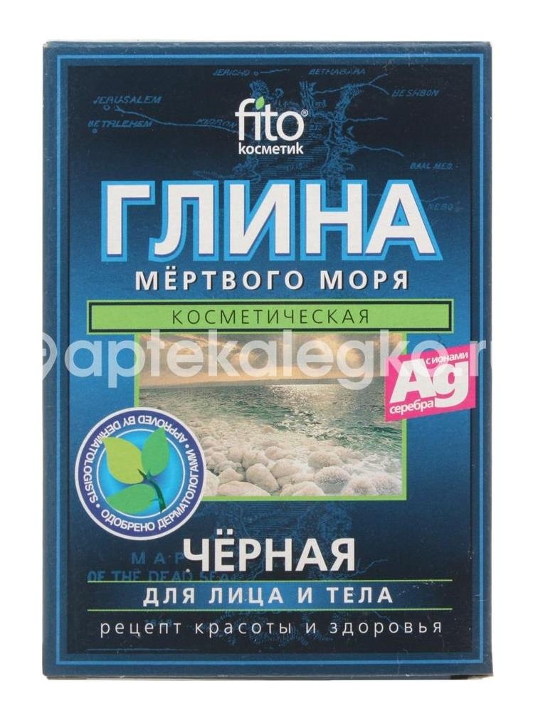 Изображение Глина черная мертвого моря 100г. кор. ГЛИНА ЧЕРНАЯ МЕРТВОГО МОРЯ 100Г. КОР. Фитокосметик ООО