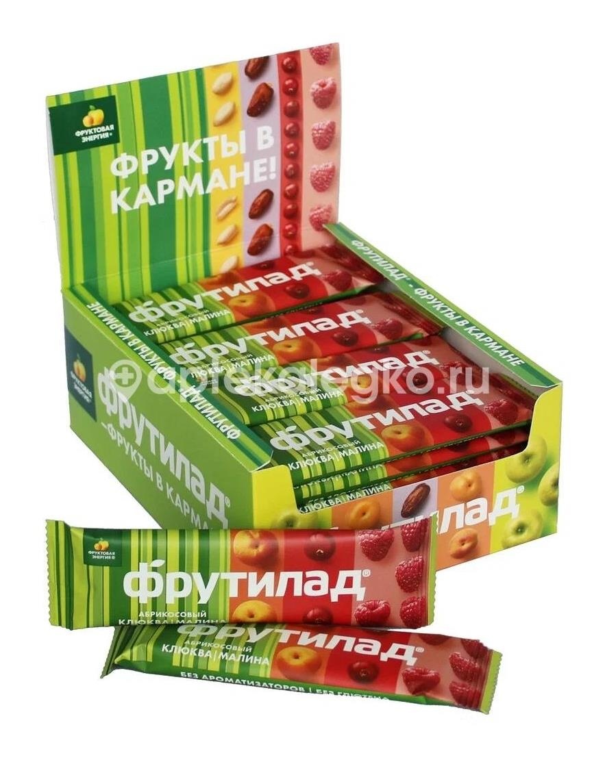 Изображение Фрутилад батончик клюква + малина 30г. ФРУТИЛАД БАТОНЧИК КЛЮКВА + МАЛИНА 30Г. Белое дерево ООО