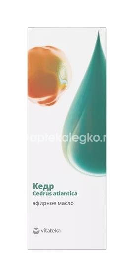 Витатека кедр эфирное масло 10мл. Витатека кедр эфирное масло 10мл. - 1