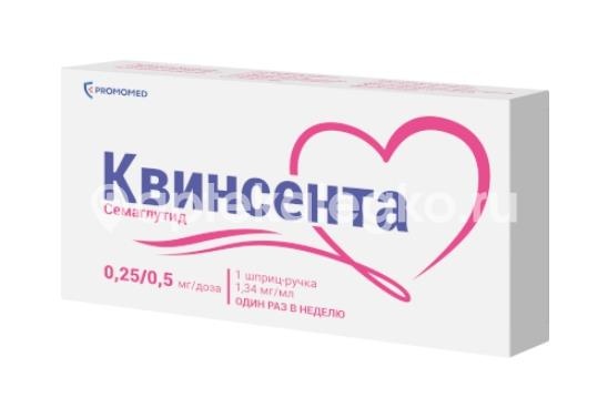 Изображение Квинсента р - р для п/к введ. 0.25/0.5мг/доза 1.5мл шпр. - руч в комп с иглами - 6шт КВИНСЕНТА Р - Р ДЛЯ П/К ВВЕД. 0.25/0.5МГ/ДОЗА 1.5МЛ ШПР. - РУЧ В КОМП С ИГЛАМИ - 6ШТ Медсинтез