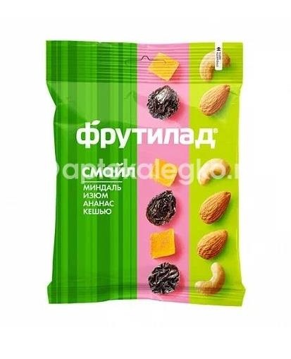 Фрути - смайл смесь фруктово - ореховая 50г. Фрути - смайл смесь фруктово - ореховая 50г. - 1
