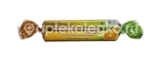 Сердце континента аскорбиновая кислота с сахаром эко апельсин 10шт. таблетки Сердце континента аскорбиновая кислота с сахаром эко апельсин 10шт. таблетки - 1
