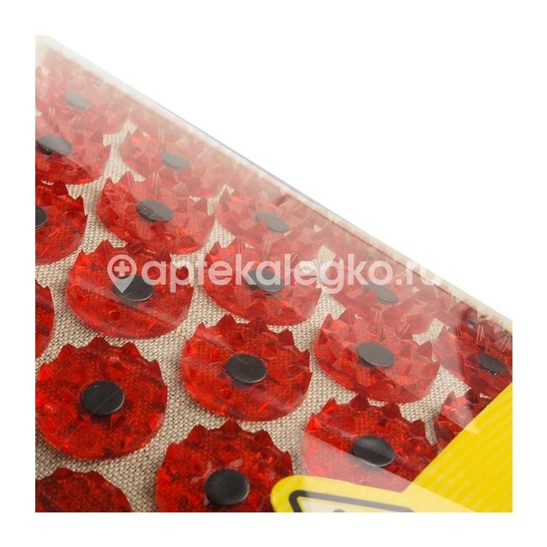 Иппликатор кузнецова тибетский валик для поясницы красный (аппликатор) Иппликатор кузнецова тибетский валик для поясницы красный (аппликатор) - 3