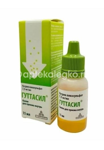 Гуттасил пикосульфат натрия м капли 15мл. капли для приема внутрь Гуттасил пикосульфат натрия м капли 15мл. капли для приема внутрь - 1