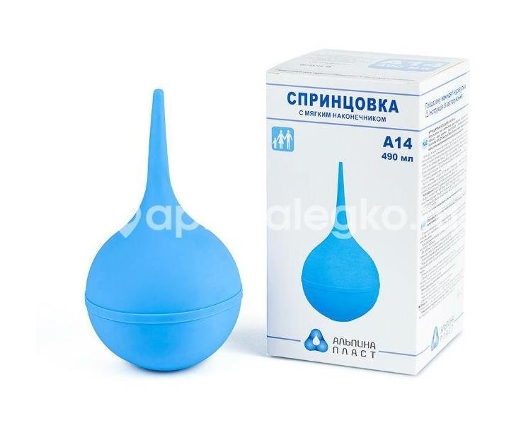Изображение Альпина спринцовка пвх №14а мягкий наконечник  пластиз. АЛЬПИНА СПРИНЦОВКА ПВХ №14А МЯГКИЙ НАКОНЕЧНИК  ПЛАСТИЗ. АЛЬПИНА ПЛАСТ ООО