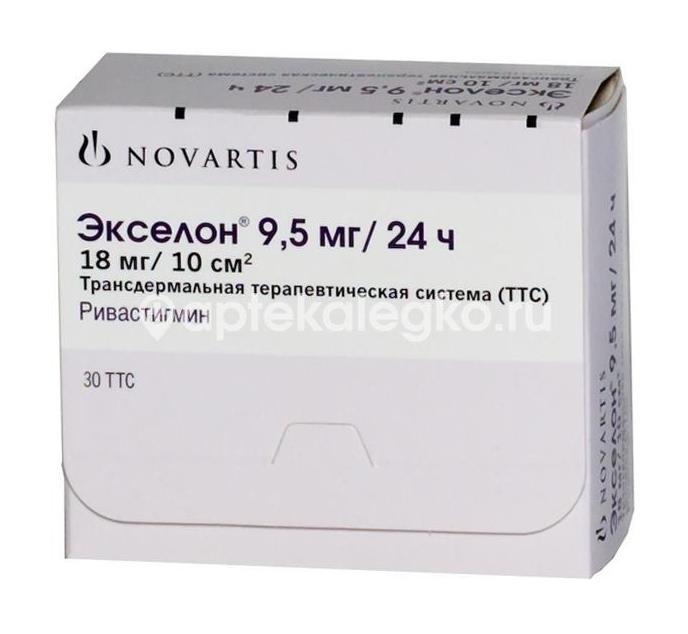 Изображение Экселон 9,5мг./24ч. 30шт. трансдермальная терапевтическая система пакет Экселон 9,5мг./24ч. 30шт. трансдермальная терапевтическая система пакет НОВАРТИС ФАРМАСЬЮТИКА С.А