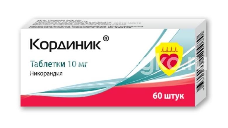 Кординик 10мг. 60шт. таблетки Кординик 10мг. 60шт. таблетки - 2