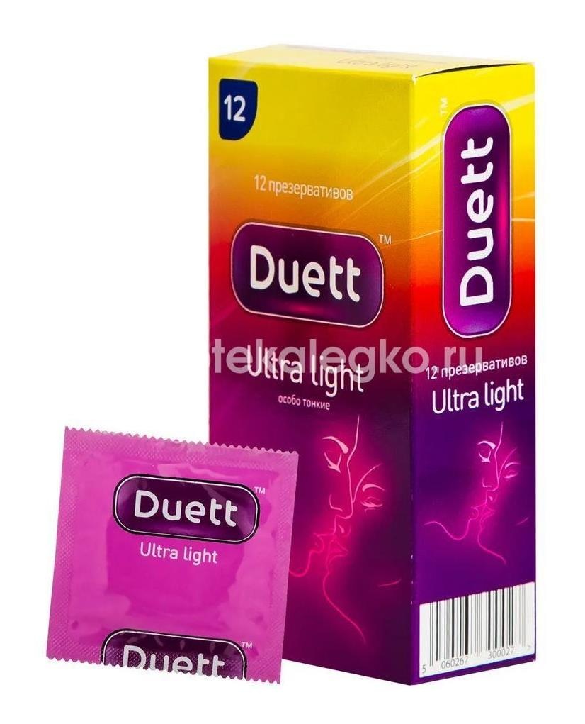 Изображение Duett ultra light презервативы особо тонкие 12 шт. DUETT ULTRA LIGHT ПРЕЗЕРВАТИВЫ ОСОБО ТОНКИЕ 12 ШТ. АЛМАСА МЕДИКАЛ КОМПАНИ / ALMASA