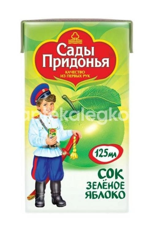 Сады придонья сок 200мл. яблоко зеленое осветленный Сады придонья сок 200мл. яблоко зеленое осветленный - 1